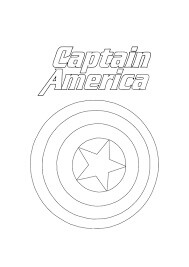 Omalovánka Captain America Symbol