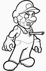 Omalovánka Mario Zombie