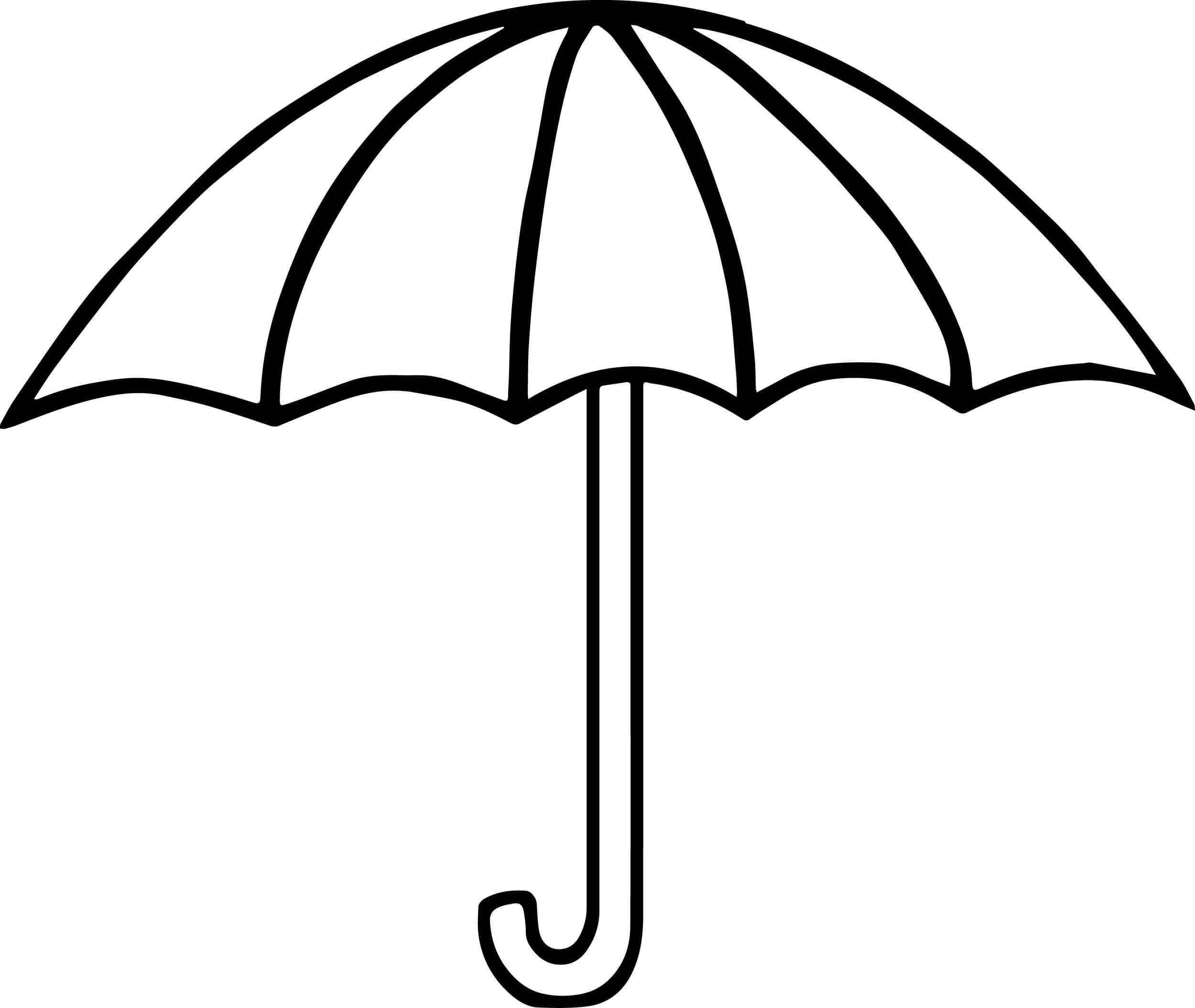 Omalovánka Simple Umbrella