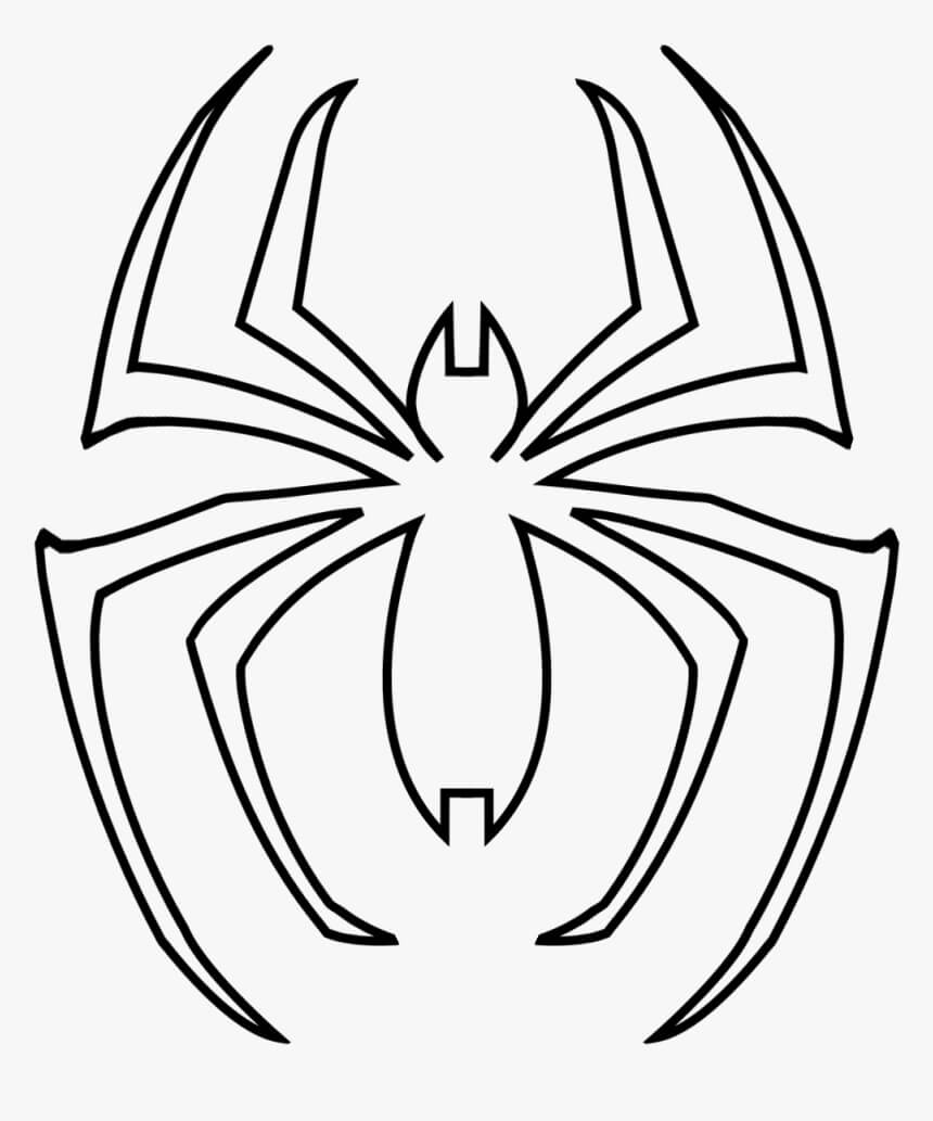 Spiderman Logo omalovánka