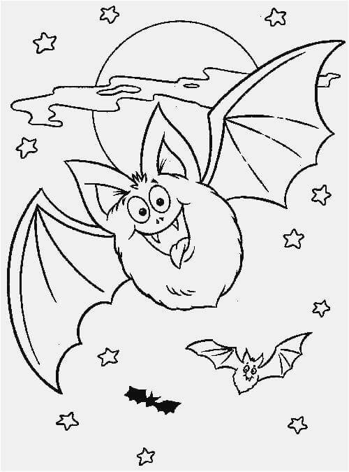 Omalovánka Bat Flying