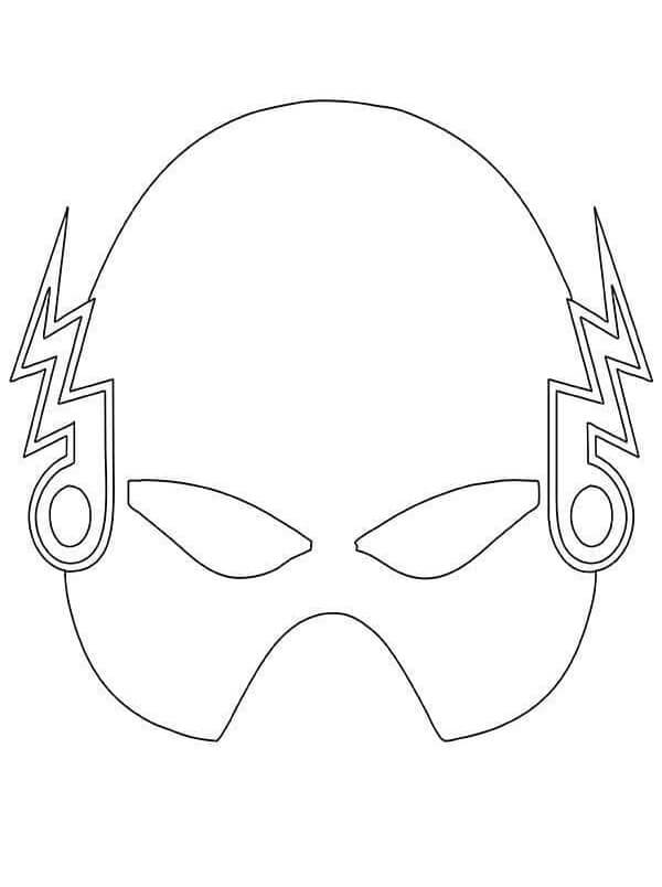 Blesková maska omalovánka