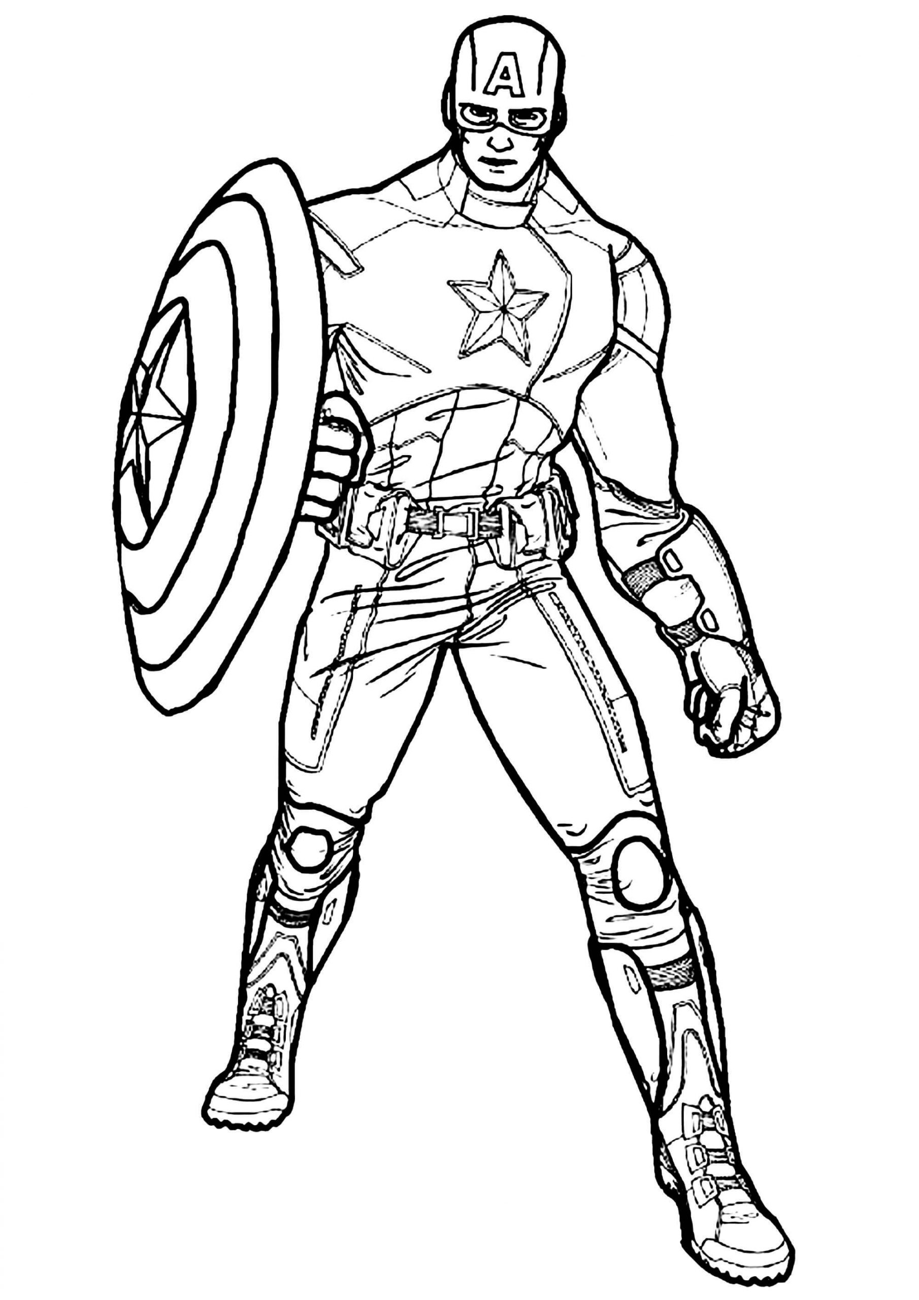 Omalovánka Cool Captain America