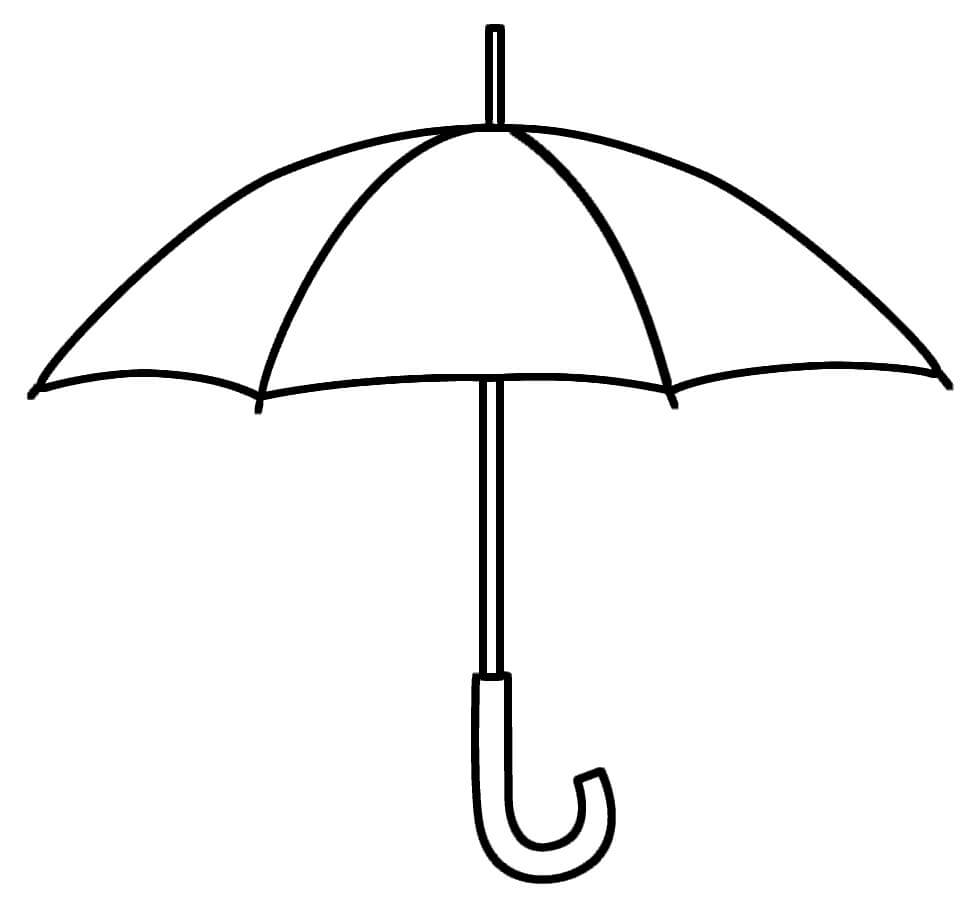 Deštník omalovánka