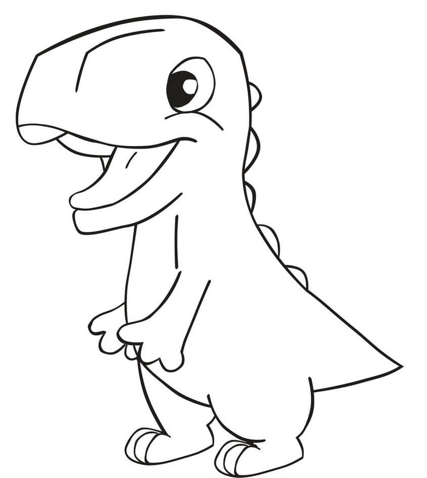 Dinosauří Mládě omalovánka