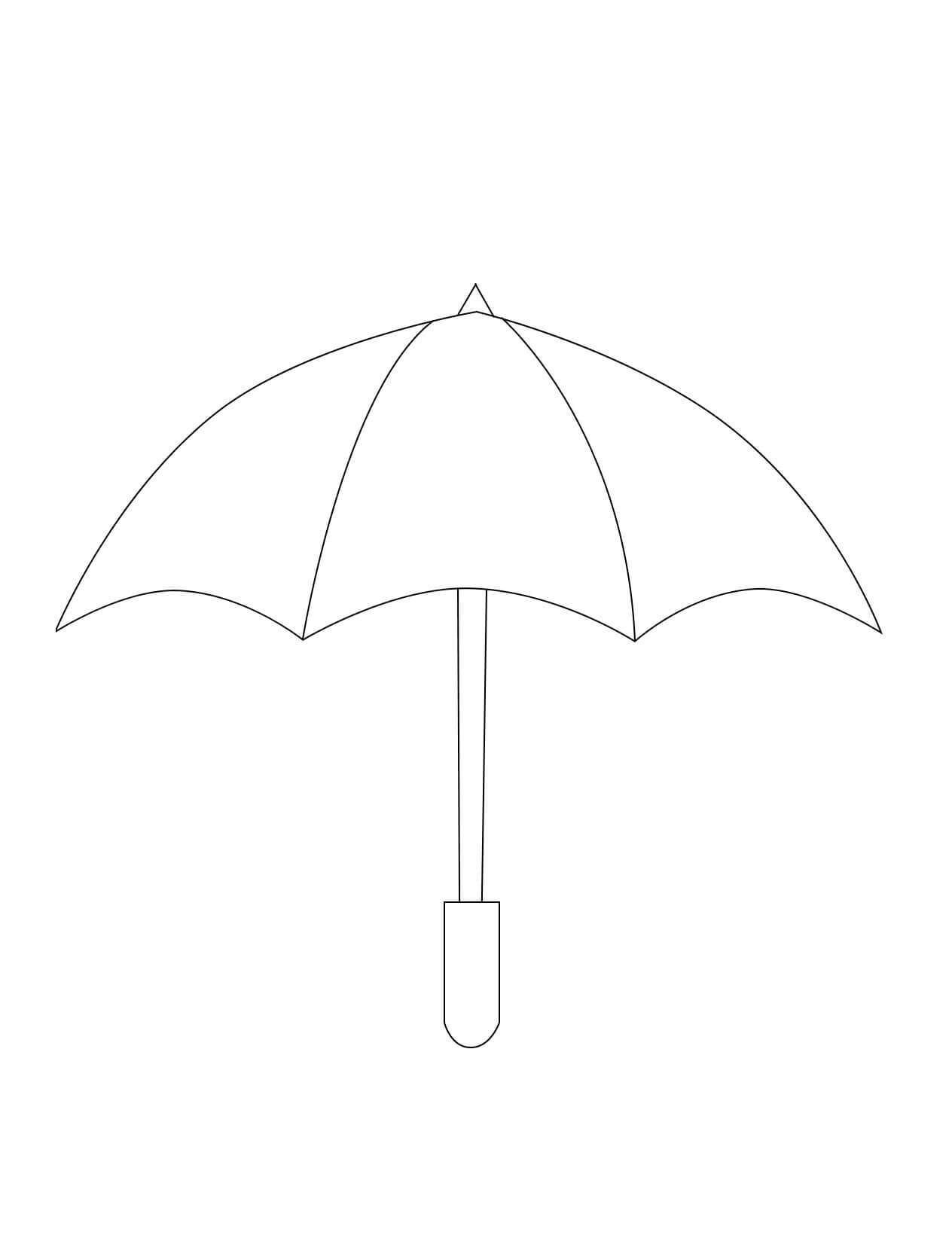 Dobrý deštník omalovánka