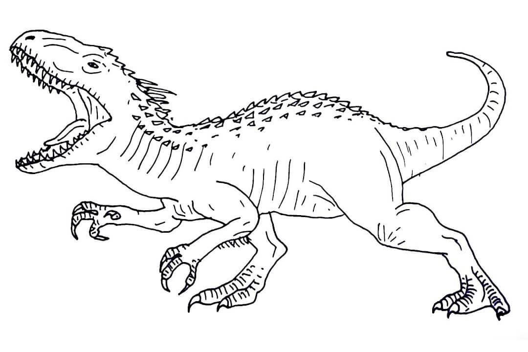 Indominus Rex omalovánka