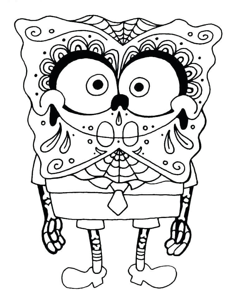 Kostým SpongeBob omalovánka