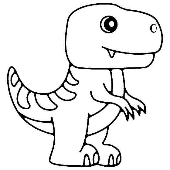 Kreslení dinosaura omalovánka