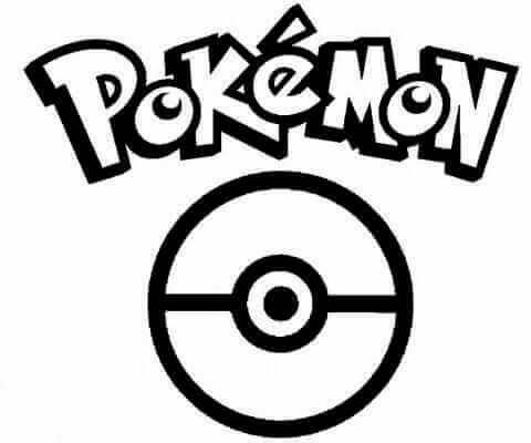 Logo Pokémon a Pokeball omalovánka