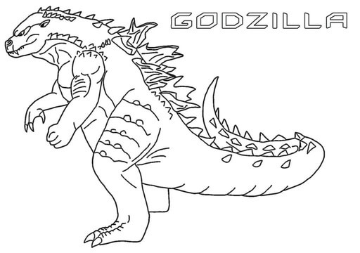 Normální Godzilla omalovánka