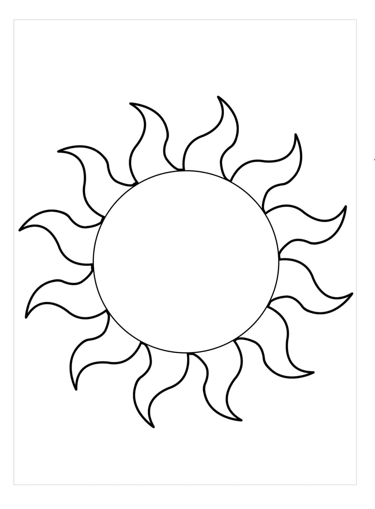 Normální Slunce omalovánka