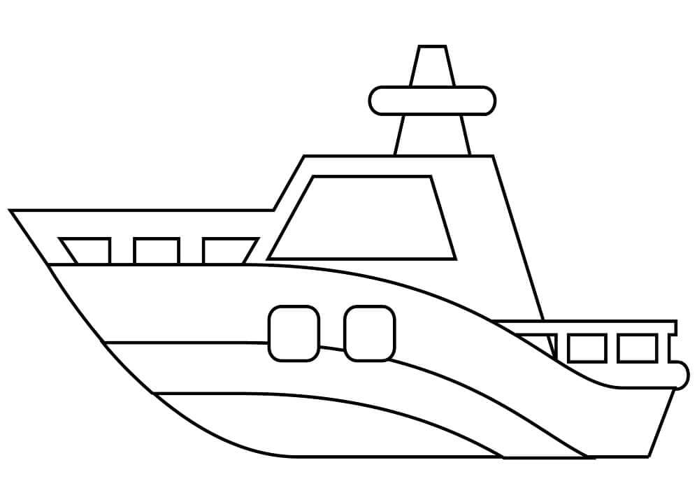 Normální loď omalovánka