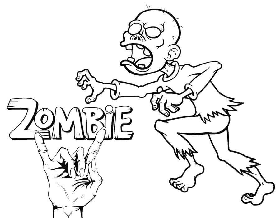 Normální zombie omalovánka