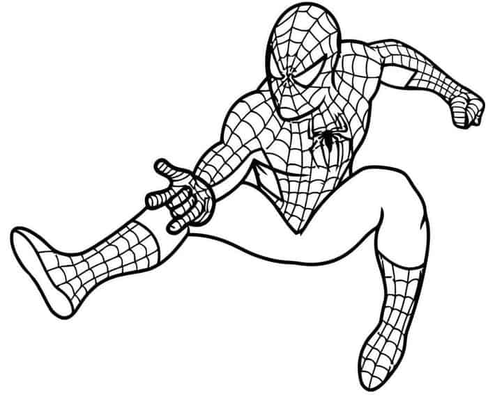 Obrázky Zdarma Spider Man omalovánka