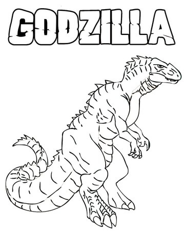 Obrovská Godzilla omalovánka