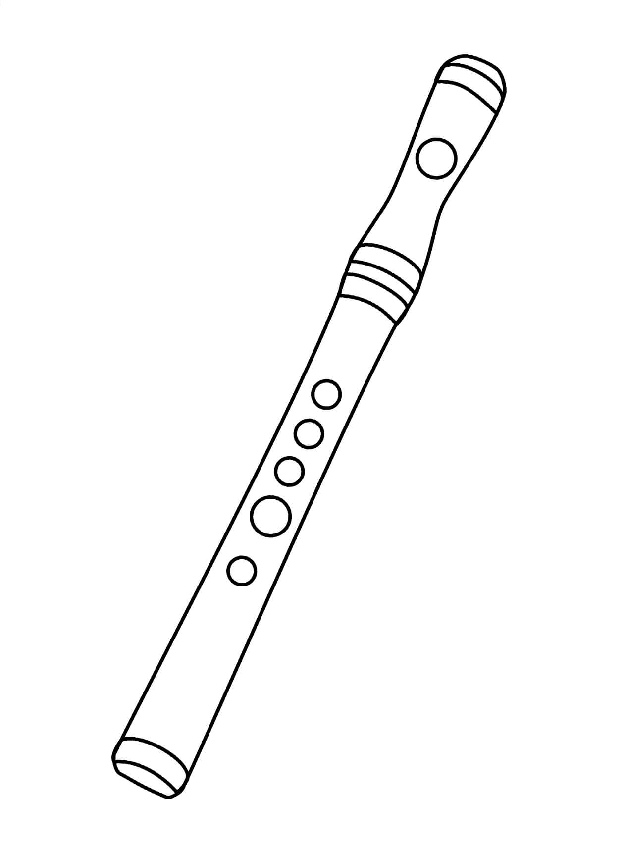 Plastová flétna omalovánka