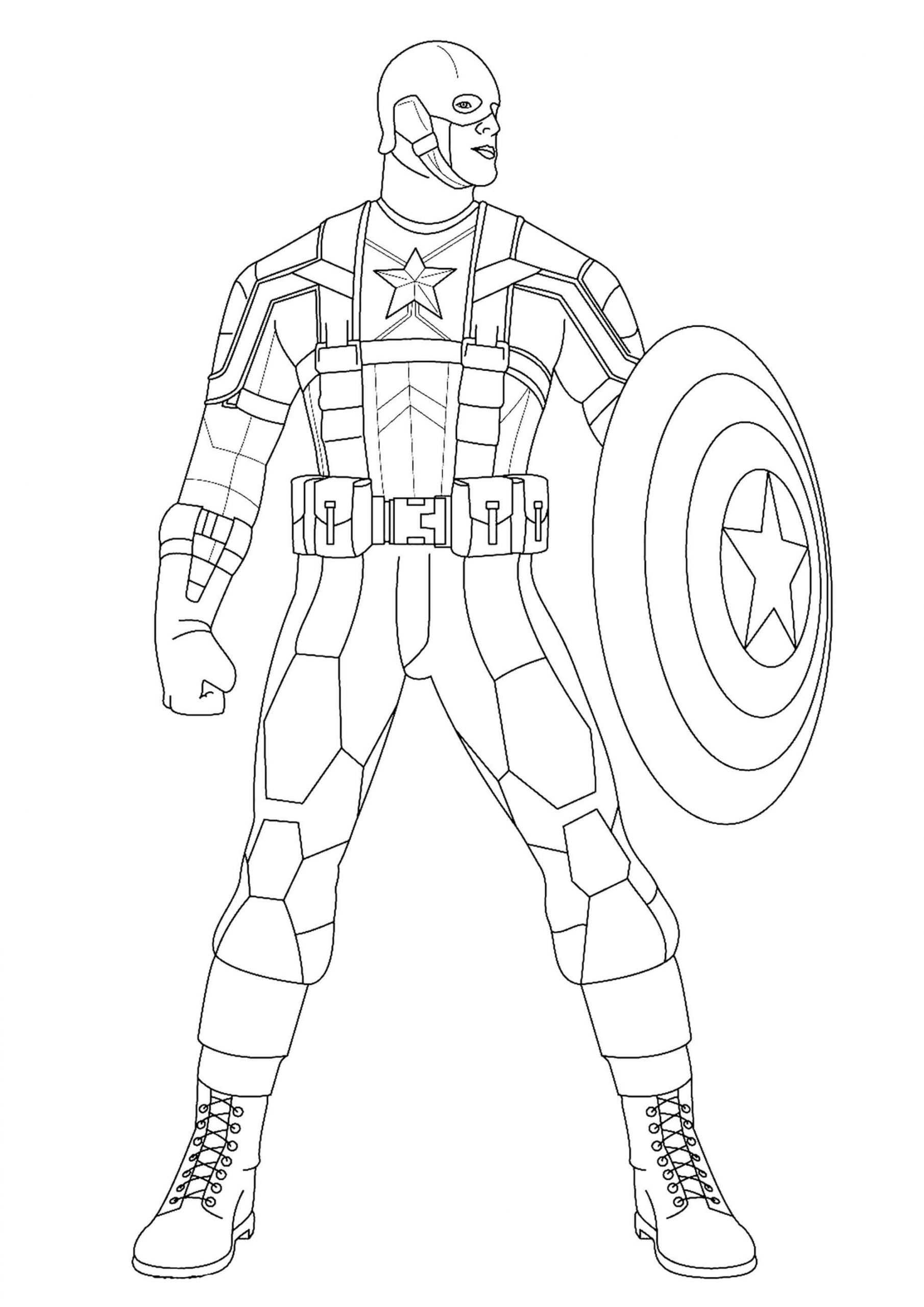 Omalovánka Simple Captain America