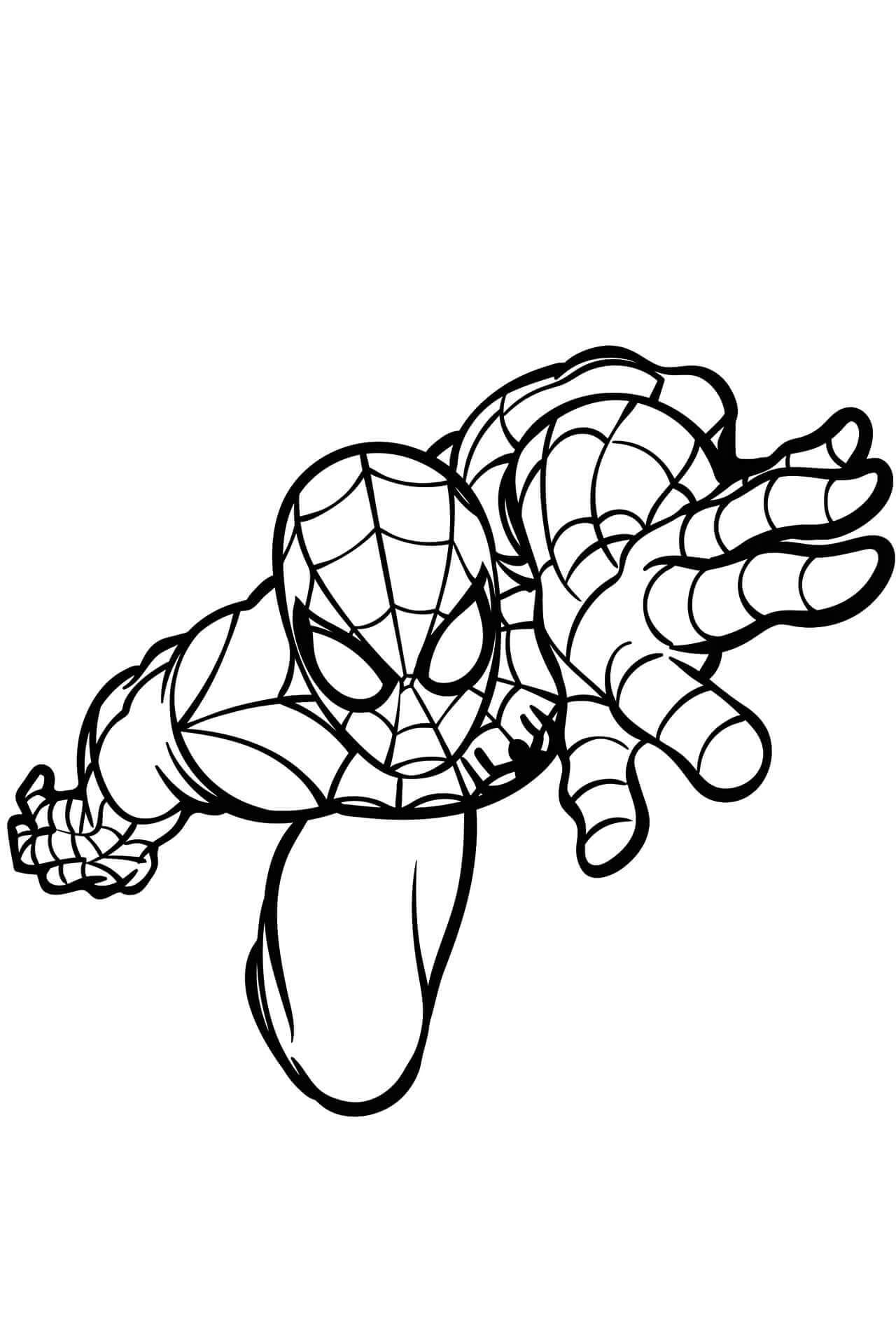 Spiderman Lezení omalovánka