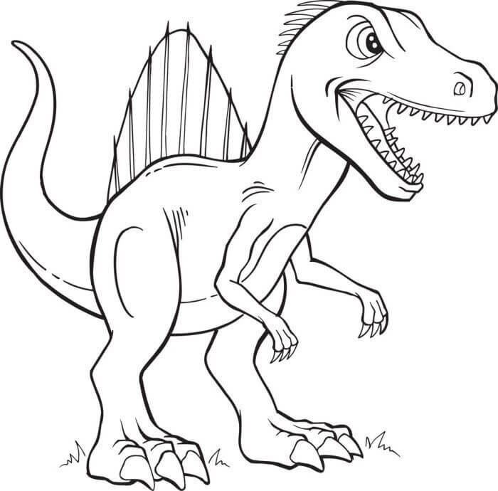 Spinosaurus omalovánka