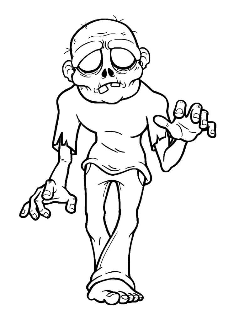 Starší zombie omalovánka