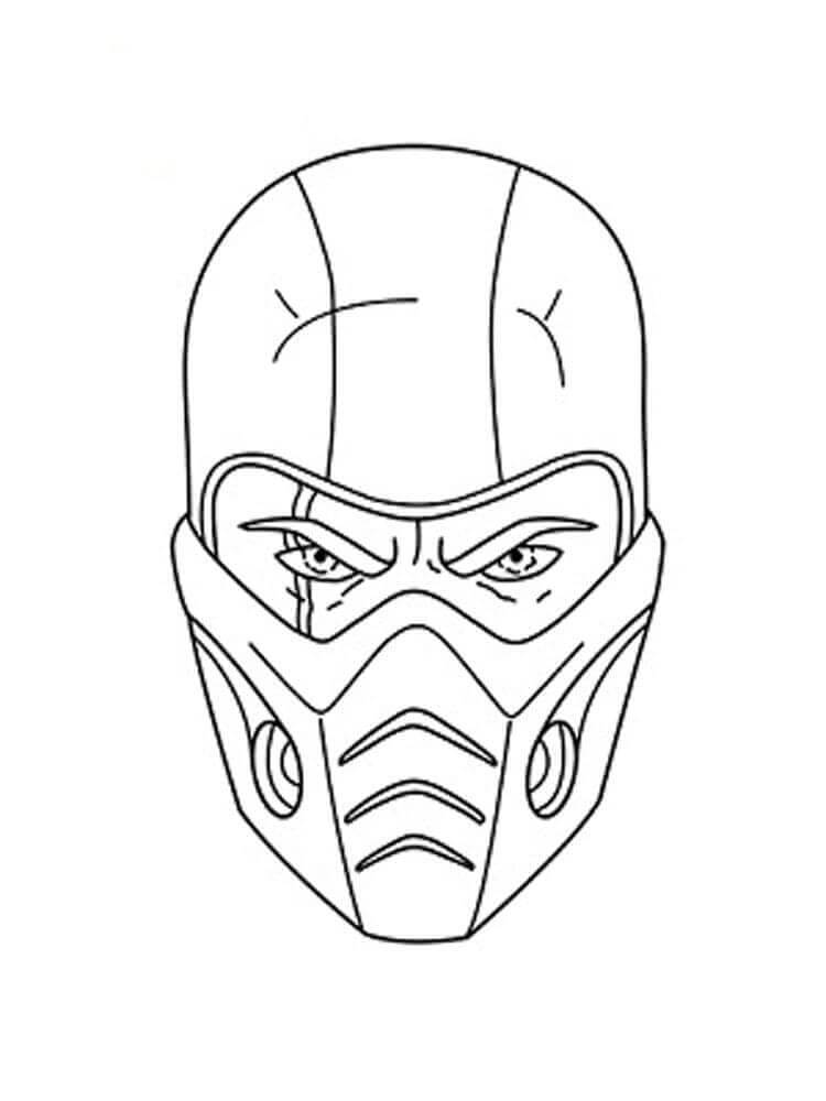 Sub-Zero Maska omalovánka