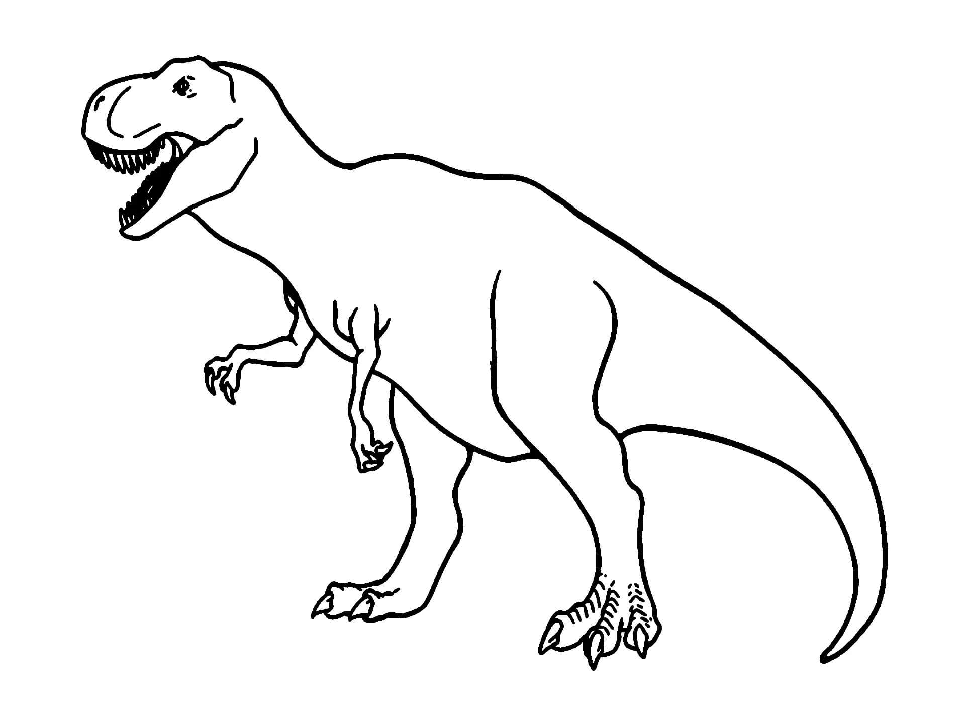 T-Rex omalovánka