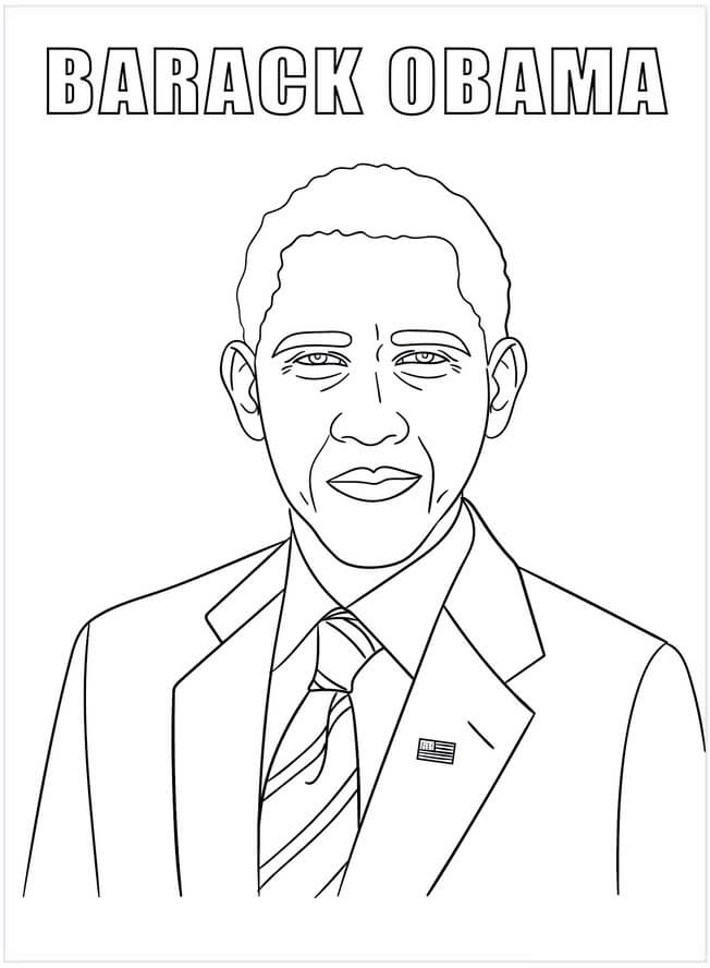 Tvář Obama omalovánka