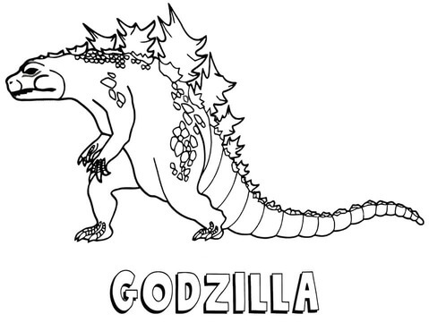 Úžasná Godzilla omalovánka