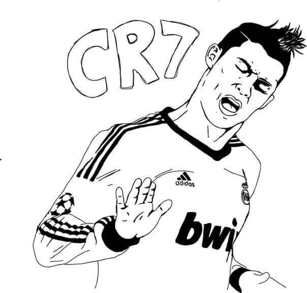 Úžasný Cristiano Ronaldo omalovánka