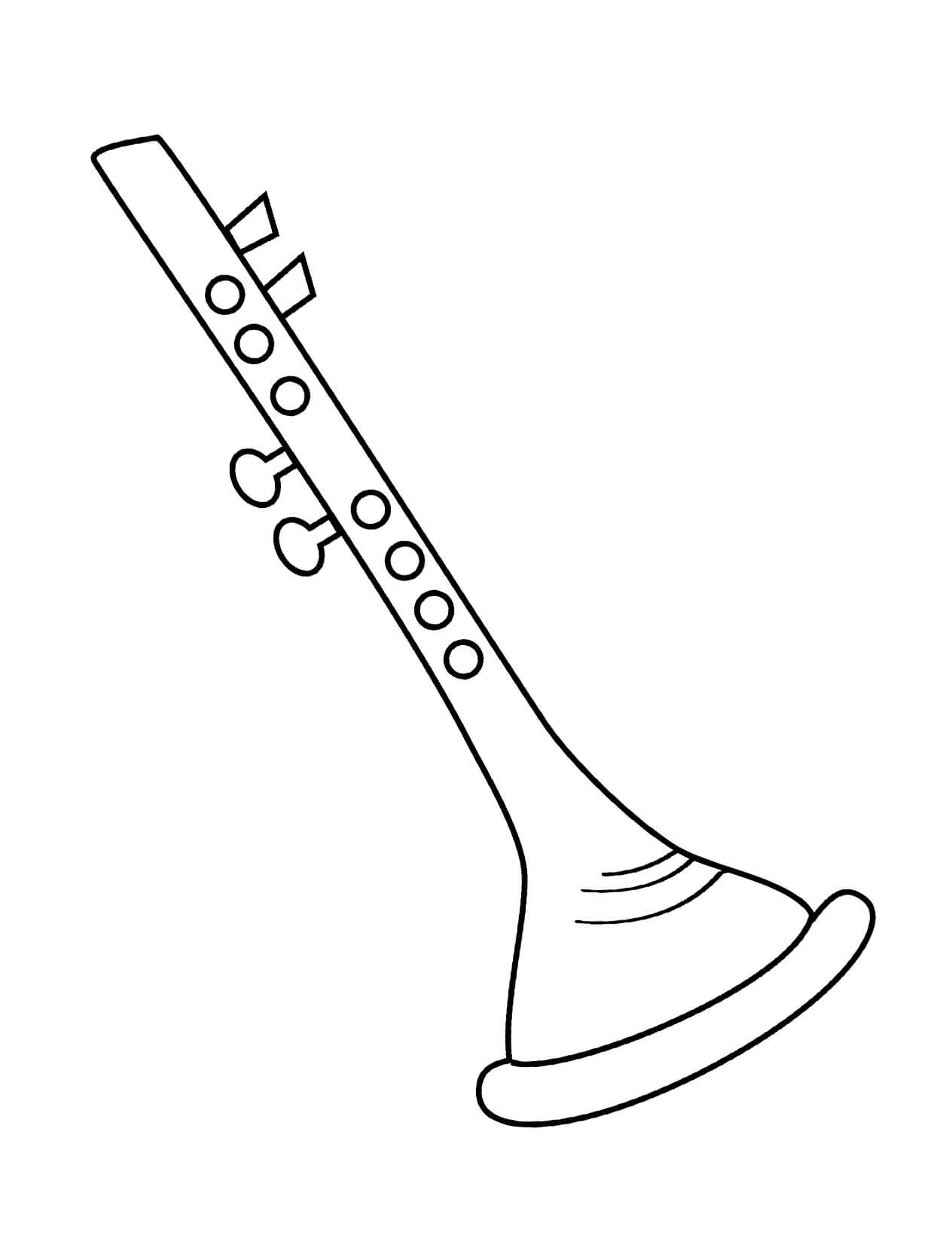 Velká flétna omalovánka