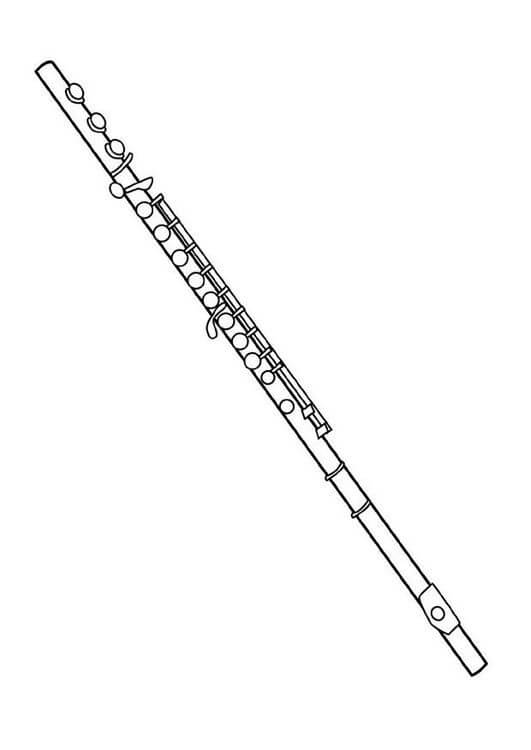 Základní flétna omalovánka