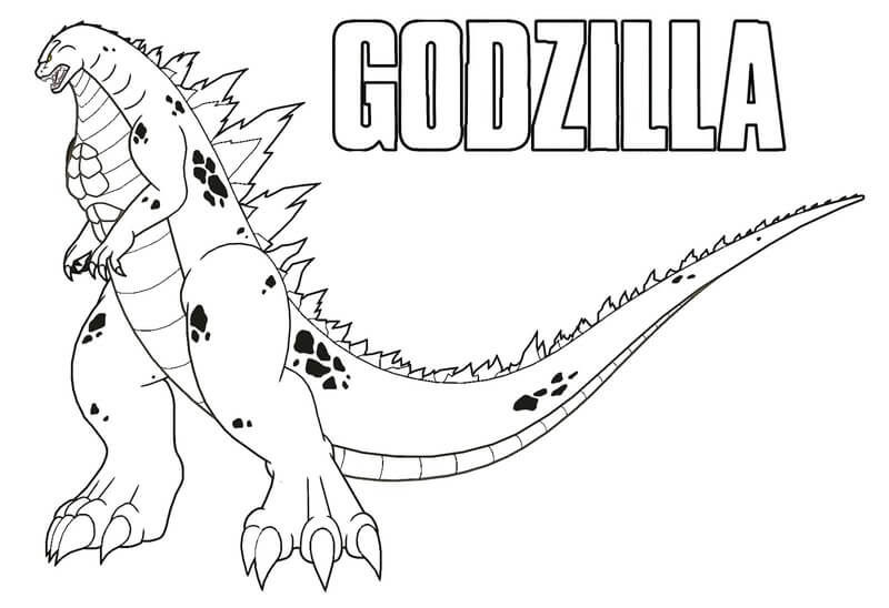 Základní Godzilla omalovánka