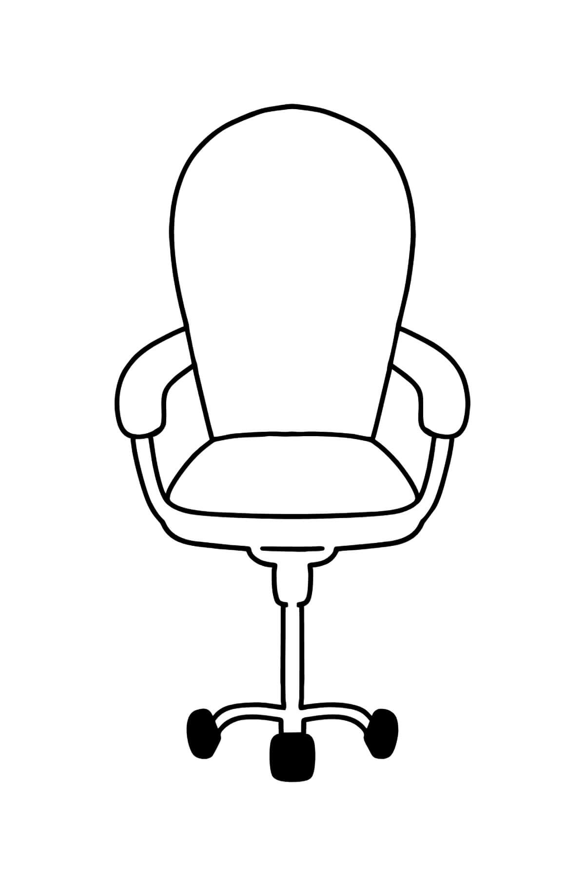 Židle omalovánky