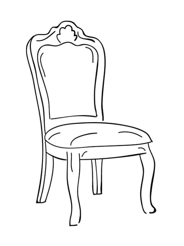 Normální židle omalovánka