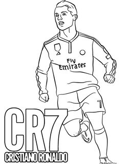 Cristiano Ronaldo omalovánky