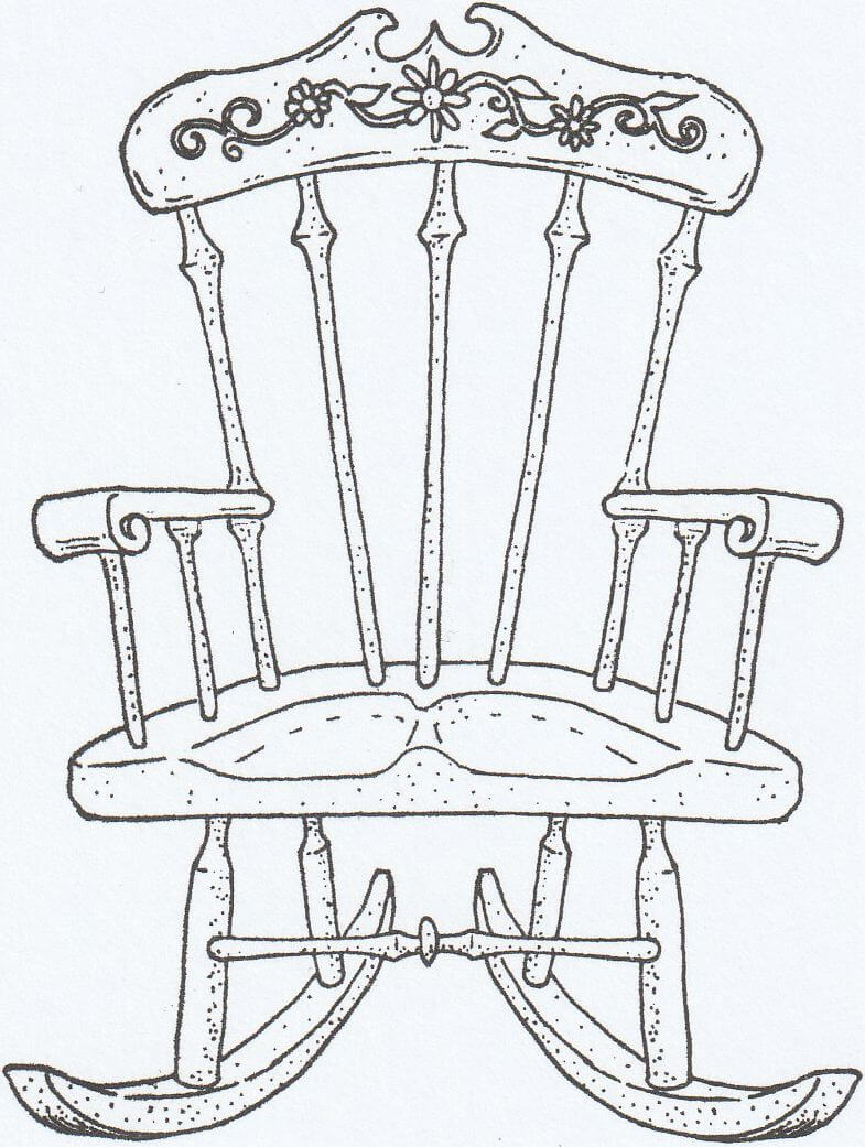 Volná židle omalovánka