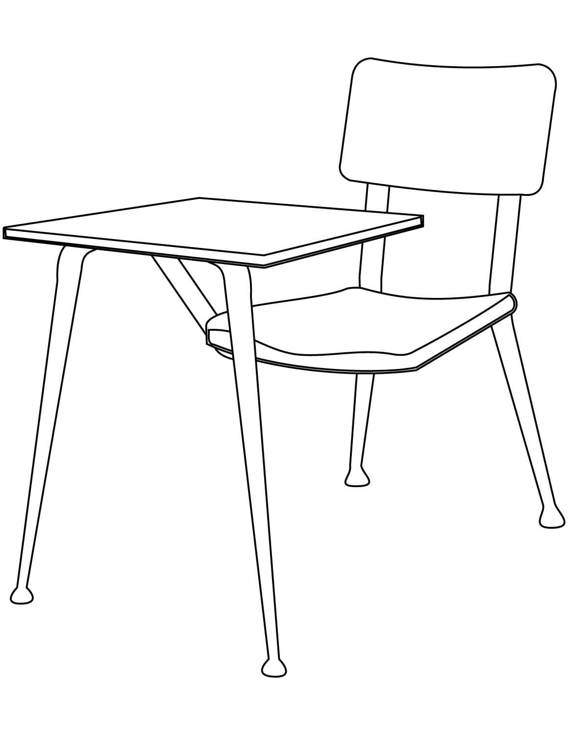 Základní židle a Stůl omalovánka
