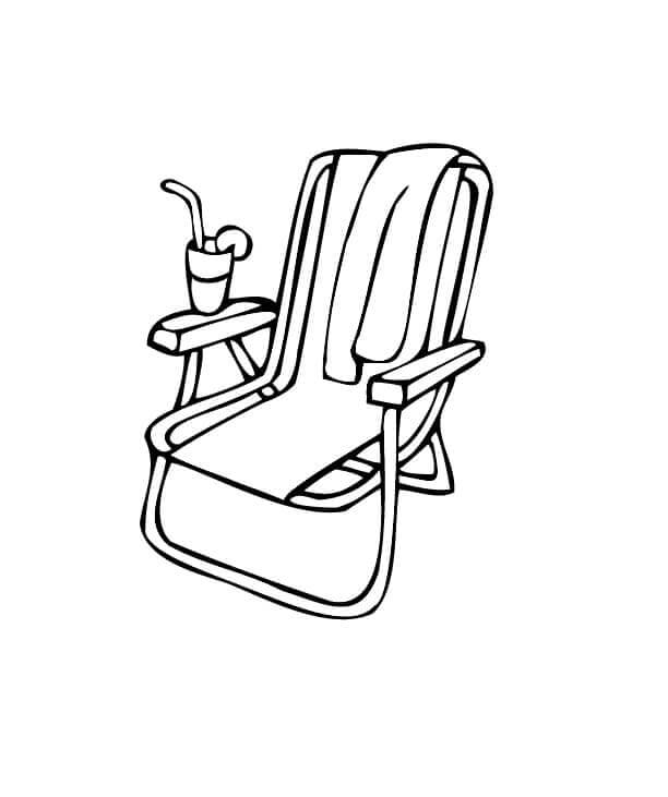 Omalovánka Židle s Nápoji