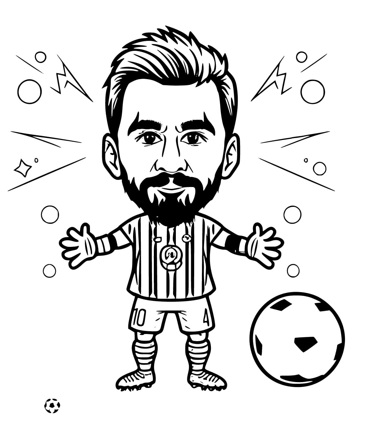 Omalov nka Nakreslete Rozko n ho Messi K Vytisknut Zdarma Omalov nka Nakreslete Rozko n ho Messi K Vytisknut Zdarma