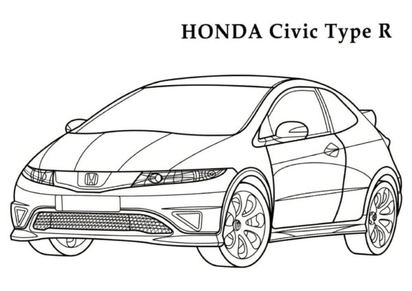 Automobil Honda omalovánka