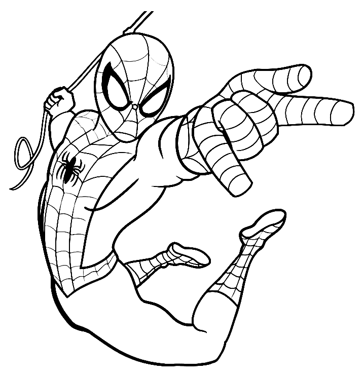Omalovánka Cool-SpiderMan-coloring