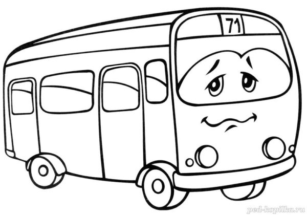 Tento pěkný autobus má nedefinovanou poruchu omalovánka