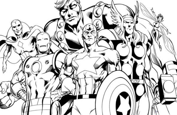 Avengers omalovánky
