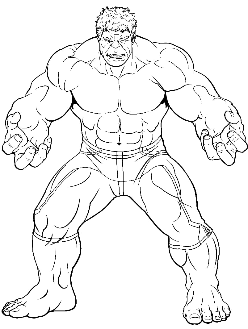 Omalovánka Avengers Hulk