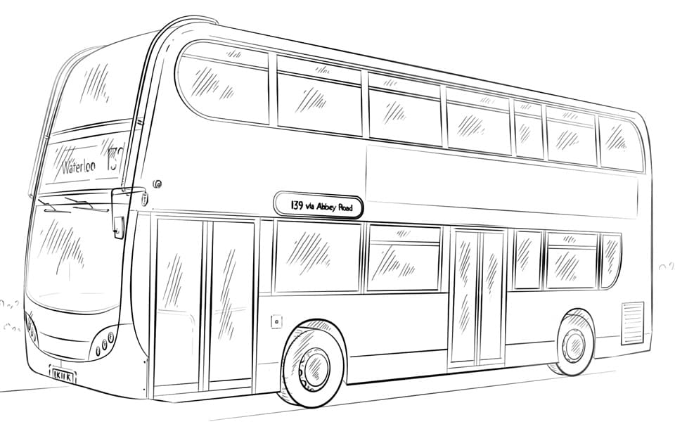 Patrový autobus omalovánka