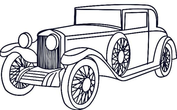 Starožitné auto omalovánka