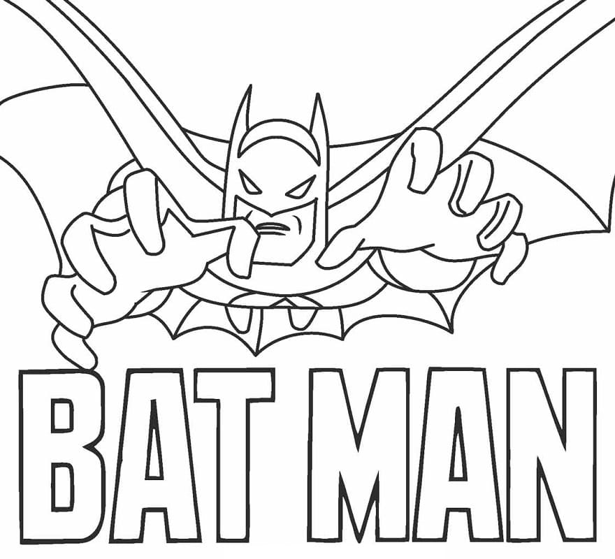 Batman 5 omalovánka