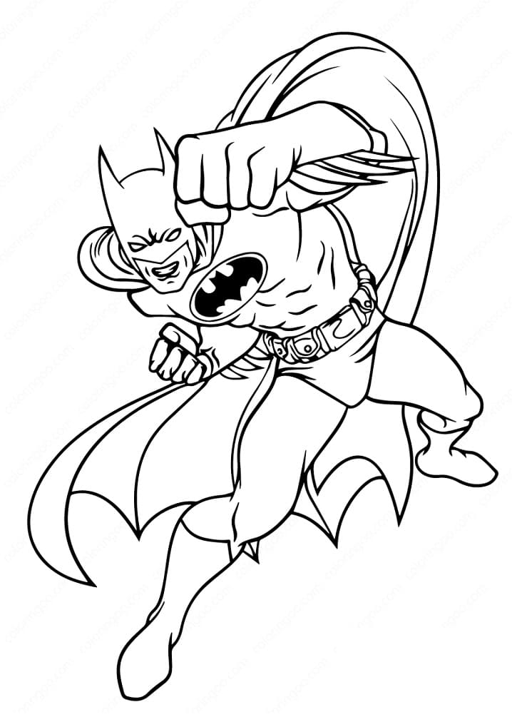 Batman děrování omalovánka