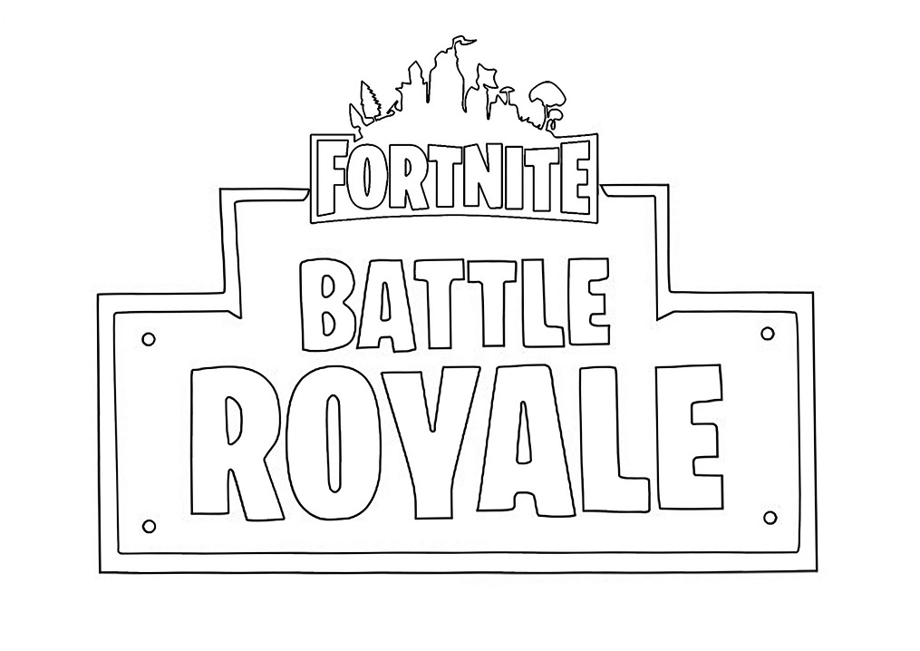 Fortnite Battle Royale omalovánka